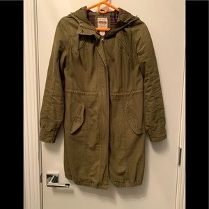 Mossimo Utility Winter Jacket Fannel lined with hood